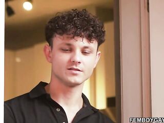 Nerdy femboy Jeremy Hotty with glasses anal banged by Enzo Muller! Jeremy Cutie likes her books, but this chab likes to have homosexual sex even greater quantity!