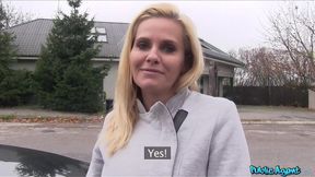Blonde MILF with Big Boobs Fucks a Stranger for Cash