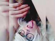 Self Facial Pissing And Self Facial Cumshot