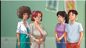 Summertime saga - gameplay - roleplay - judith posing nude for art