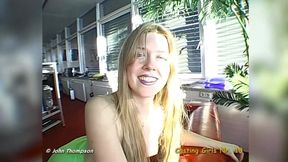 First Time Cum Swallow Bukkake for This Big Tits Babe John Thompson