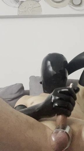 Masturbation in Latex
