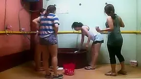 ###ping chinese Chicks bathing