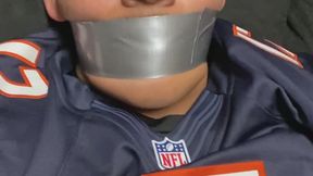 Football player enjoying himself