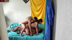 a primeira suruba com dp da lara ruiva