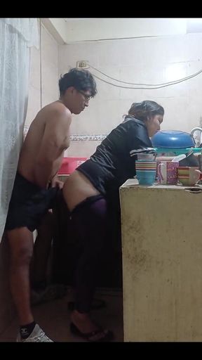 Employee Fucked in the Kitchen, My Boss's Wife Almost Caught Us in Mexico City