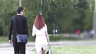 Jeny Smith tied up naked in the forest