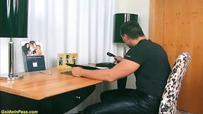 Hairy blonde MILF fucked at the hotel room