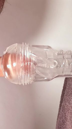 A Fleshlight Ice Lady Gets Fucked by This Hairy Bear's Big Cock