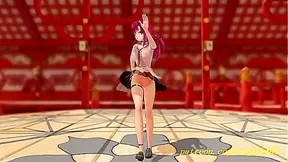 MMD Marine Dances Solo in Virtual Paradise – Hololove Fantasy Unleashed