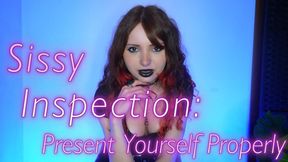 Sissy Inspection: Present Yourself Properly