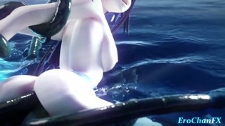 Clorinde gets her holes filled by 6&nbsp;big slimy thingies