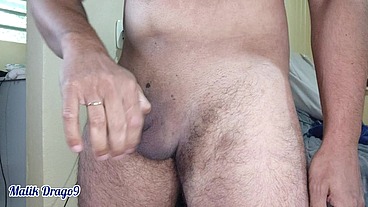 Malik Drago9 - black cock handjob cumshot part 1