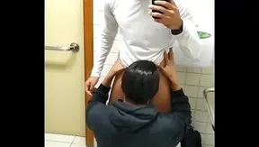 Steaming BBC Blowjob in Handicap Stall – Caught Outside Hot Action – OutdoorGayPorn
