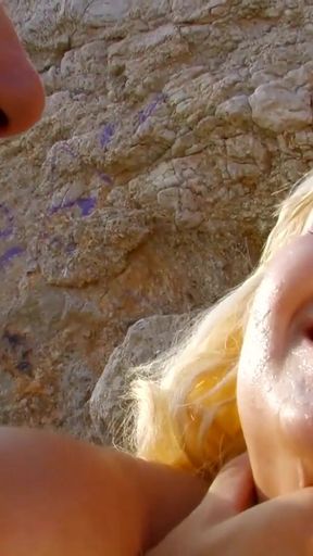 Unforgettable moment from &quot;Blond beach babe gets fisted and rides big dick anally&quot;