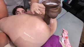 Fucking my ass with a BBC dildo - Beepied