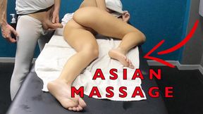 Fuck punished and ejaculated two times on the body of an asian massage client