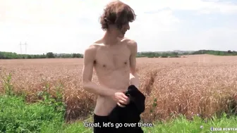 Twink Hitchhiker Picked Up for Outdoor Anal Fuck in the Sun