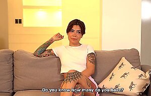 The debut of the amazing jery lee in porn with the athletic angel cruz.