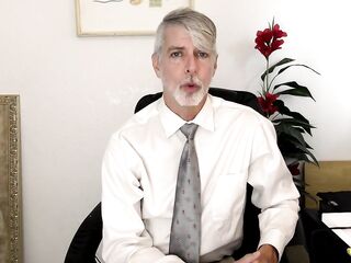ManPuppy: Psychiatrist Richard Lennox Teaches Virgin To Cum In Office Session