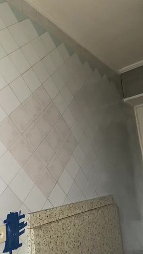 Nipple play while masturbation