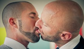 Bald dudes play naked before they fuck in the ass the hard way