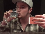 Drinking My Cum! Multiple Continuous Orgasms, Solo Cumslut Sperm Cocktail!