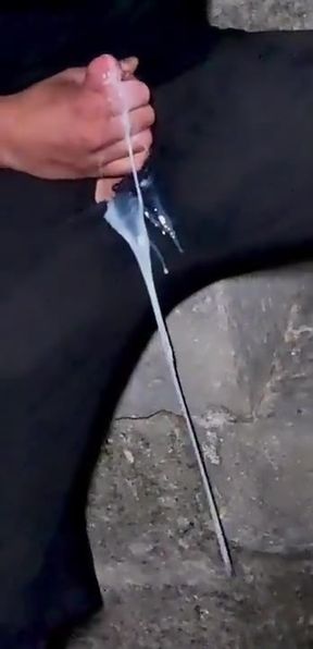 Cum Bucket in a Church Stairs.