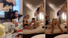 partie 2 : l’arrive de notre fan soumis avec ma copine @oletsha. pour du ...