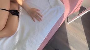 Step Bro's Wife Begs Me for Naughty&#x1F608; Massage, Can't Resist Her Tiny Tits