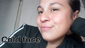 Red face from a cold