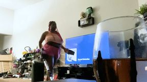 Teenie Husband Watching Giantess Hot Wife Clean POV 1080 smaller