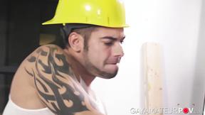 ”Horny King Heart booty rimmed & screwed twink Jack Kross after getting caught jer”