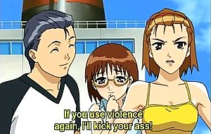 Bondage hentai gets electric shock and dildoed