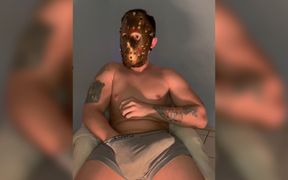 Jason's Neitan Wanking Until He Cums Hard (solo with Full Mask)