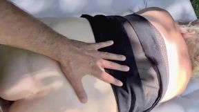 Hot married MILF swallows cum and performs ass to mouth