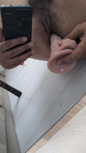 My ass is on fire. Squirming for pleasure