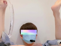 Tattooed solo twink Ricky Hilton masturbates