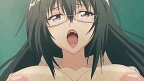 Busty teacher with glasses loves being fucked in missionary - Hentai