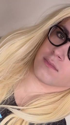 Unbelievably hot Irene Aoki in a long, blonde wig