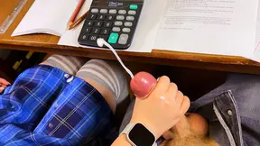 College GF's First Meet Gets Naughty in Math Class