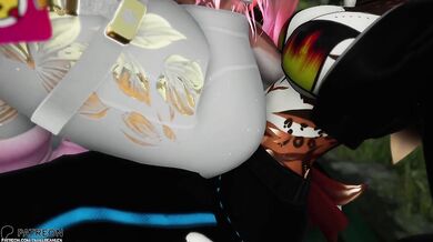 Jogger rides big cock in VRChat public ERP