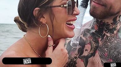 From Cuban Beach Flirt To Begging For More In Foursome!