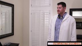 SayUncleNetwork.com - Cock hungry stepson enjoys a raw daddy gangbang with multiple p