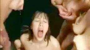 Pregnant Asian Babe Takes On A Wild Bukkake Session – Hot & Spicy Action!