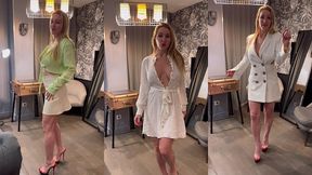 petit essayage de mes tenues achetees la veille