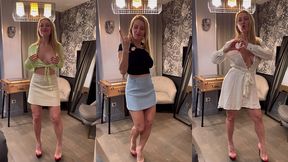 petit essayage de mes tenues achetees la veille