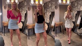 petit essayage de mes tenues achetees la veille