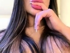 Stacked brunette goes solo toys and masturbation