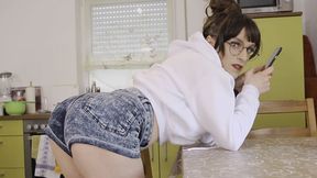 You want out of your cage? Then cum in a minute! Chastity Release Challenge by sweet Tranny Girl! GERMAN